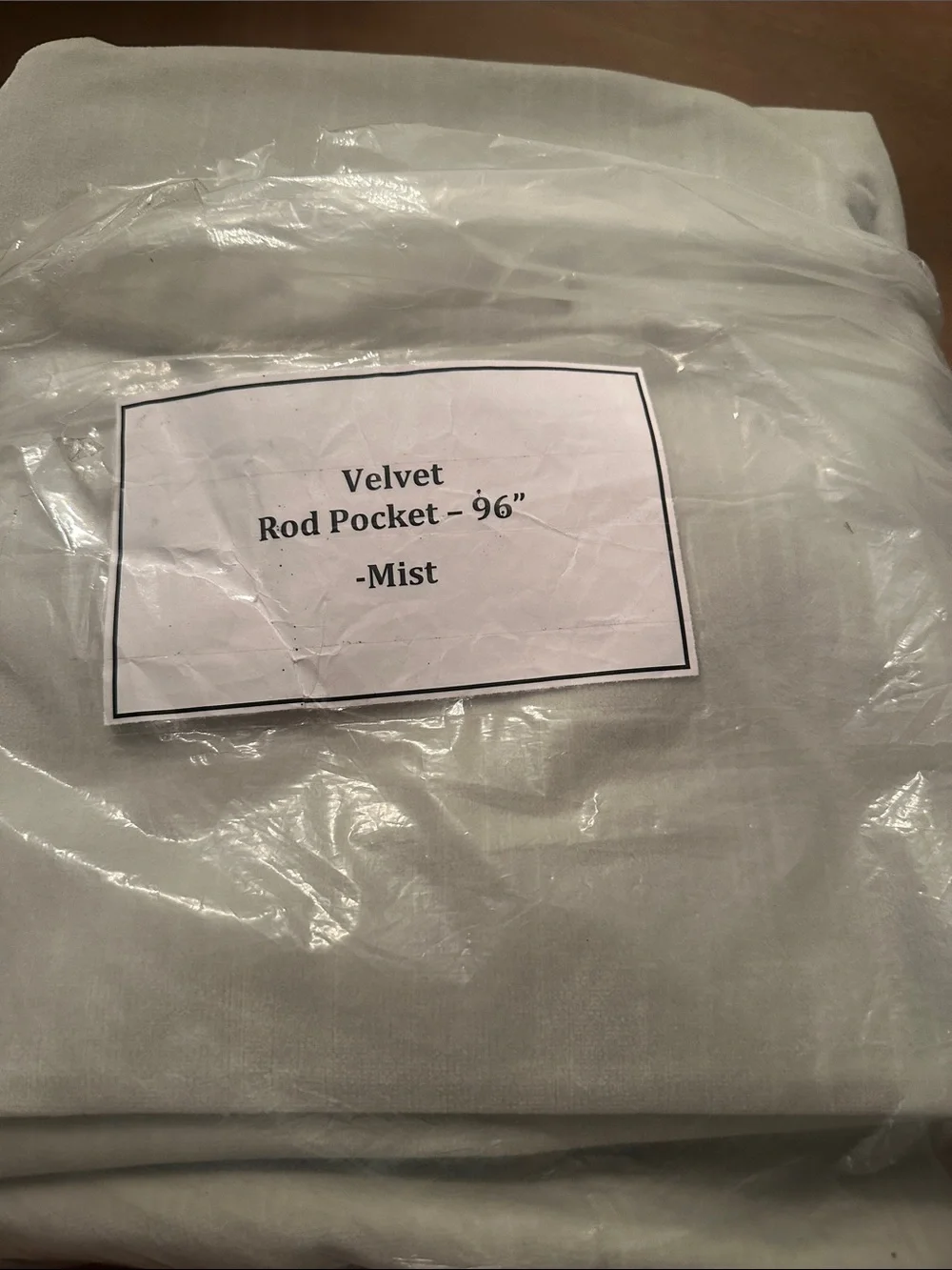 RH Vintage Velvet Rod Pocket Single Panel - Mist